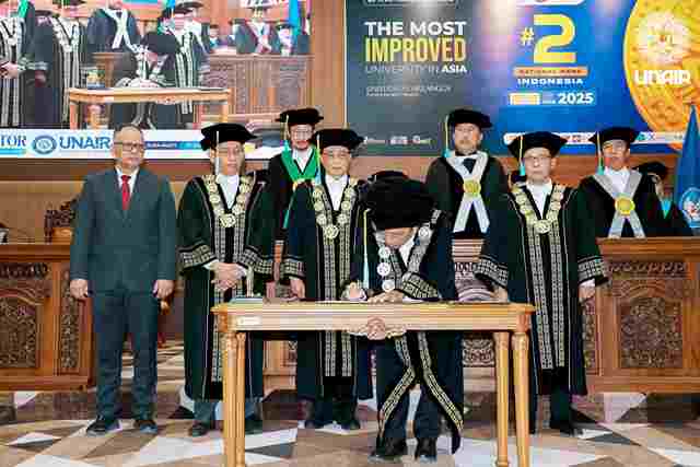 Rektor Baru Unair 2025-2030 Resmi Dilantik, Komitmen Majukan Pendidikan dan Inovasi Digital